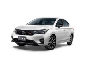 White Honda City Turbo sedan